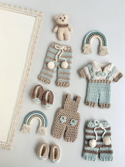 Personalized Crochet Baby Name Announcement Keepsake Frame, Handmade Outfit Nursery Decor